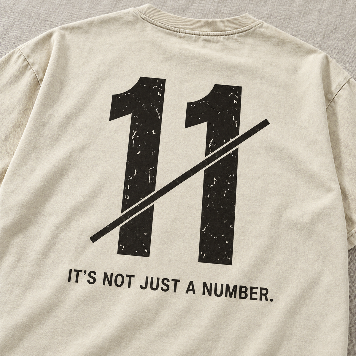 Not Just a Number #11 — Washed Oversized Tee