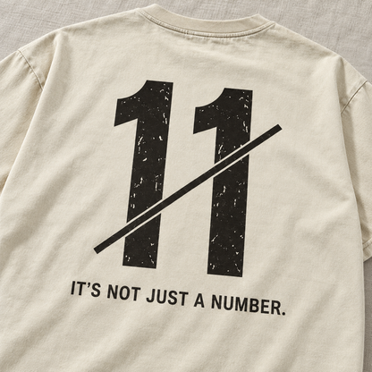 Not Just a Number #11 — Washed Oversized Tee