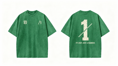 Not Just a Number #1 — Washed Oversized Tee
