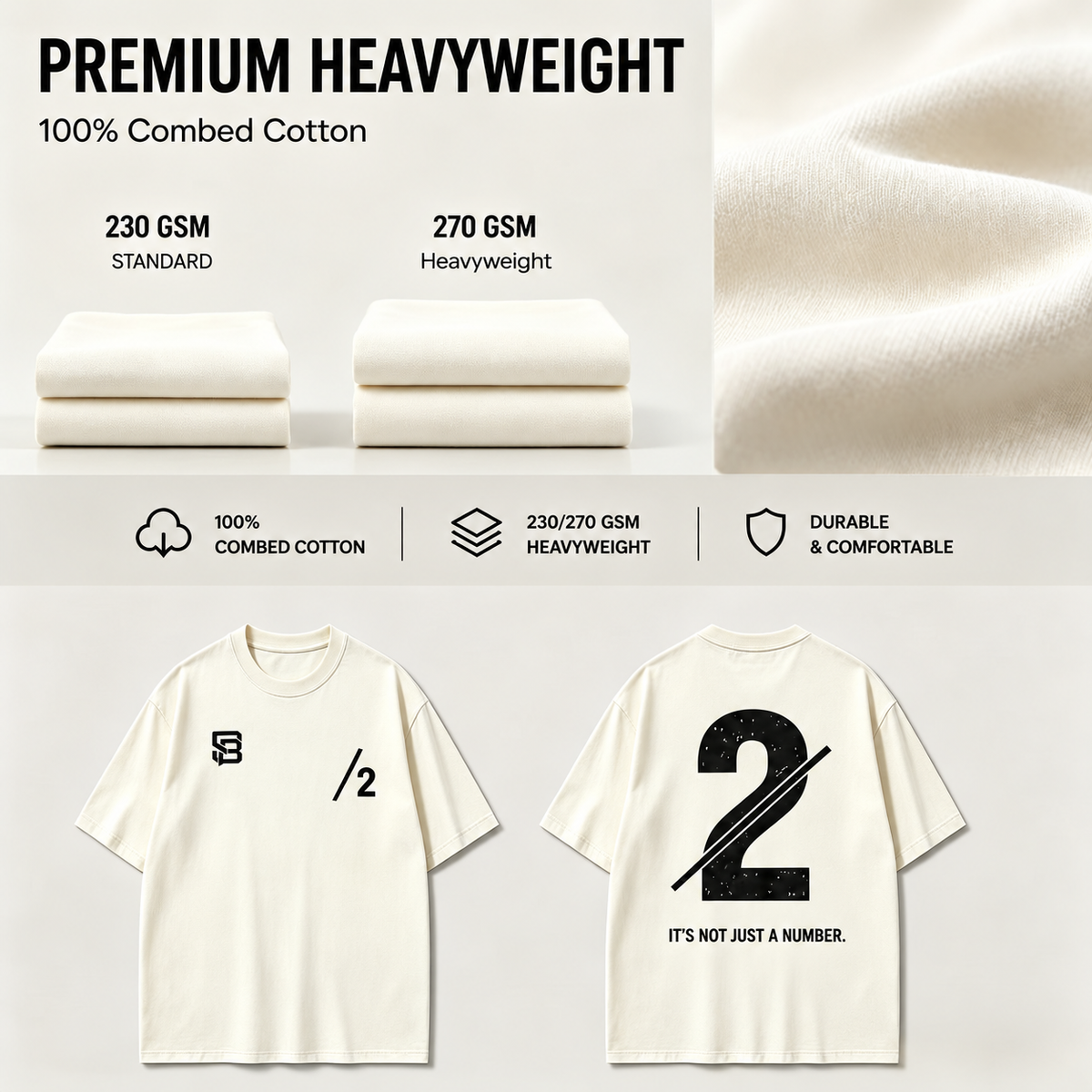 Not Just a Number #2 — Washed Oversized Tee