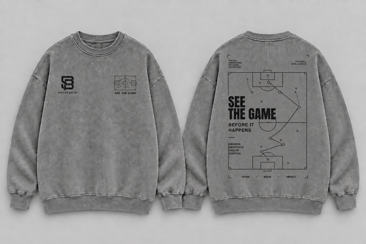 SEE THE GAME — Washed Oversized Crewneck