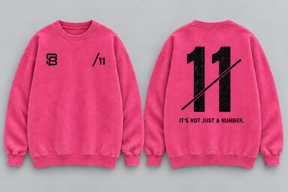 WIDE THREAT — Washed Oversized Crewneck