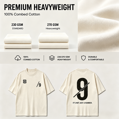 Not Just a Number #9 — Washed Oversized Tee