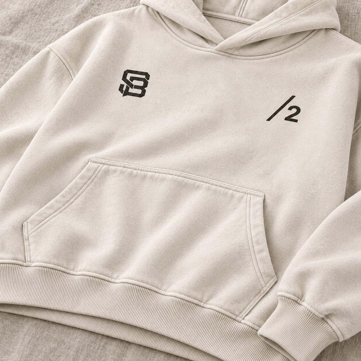 HOLD THE LINE — Washed Oversized Hoodie