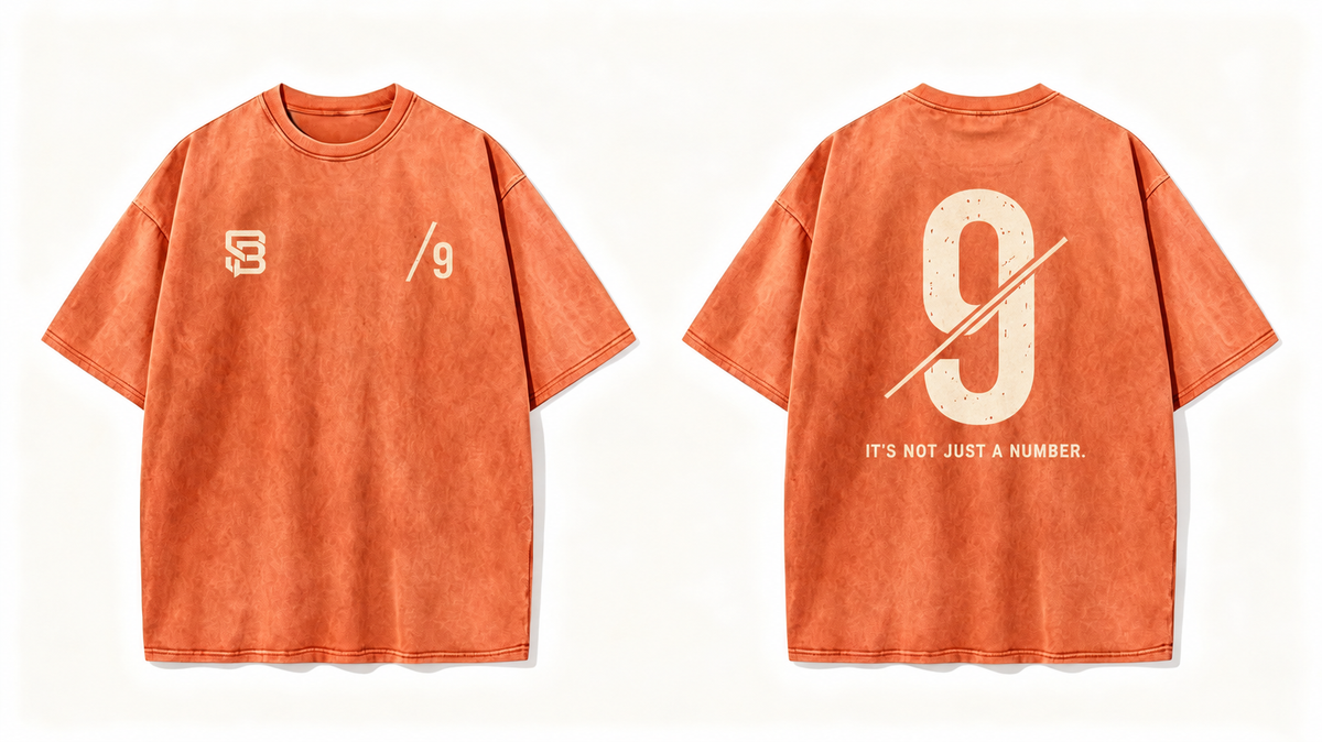 Not Just a Number #9 — Washed Oversized Tee