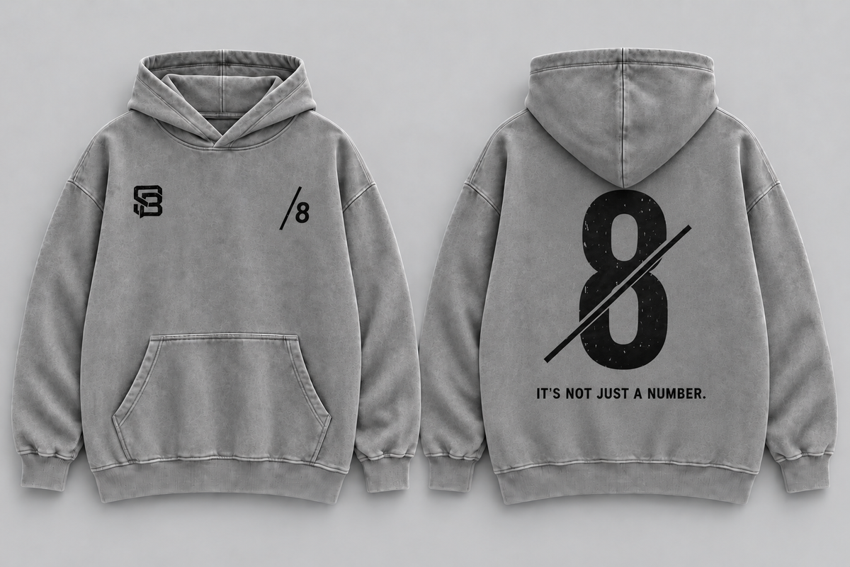 BOX TO BOX — Washed Oversized Hoodie