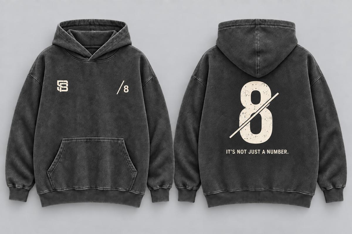 BOX TO BOX — Washed Oversized Hoodie