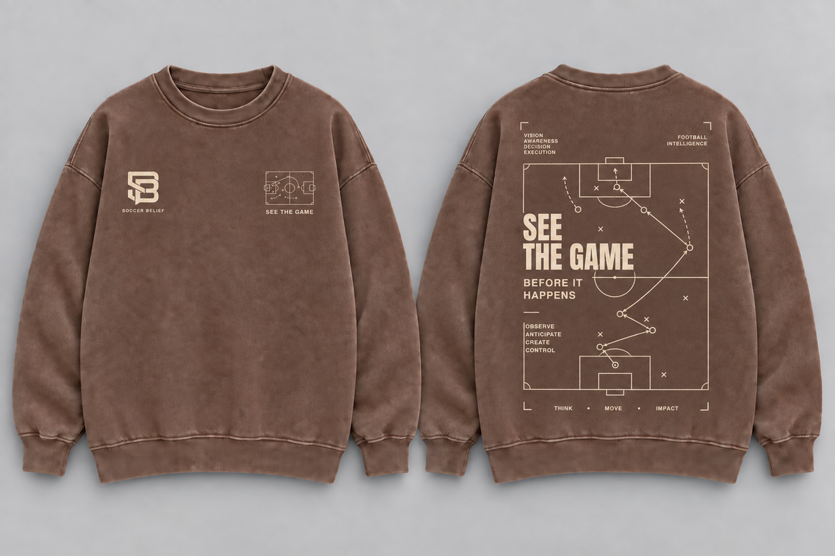 SEE THE GAME — Washed Oversized Crewneck
