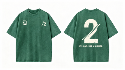 Not Just a Number #2 — Washed Oversized Tee