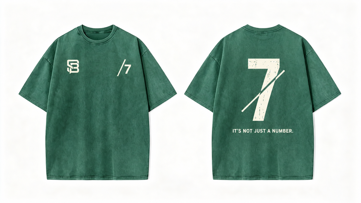 Not Just a Number #7 — Washed Oversized Tee