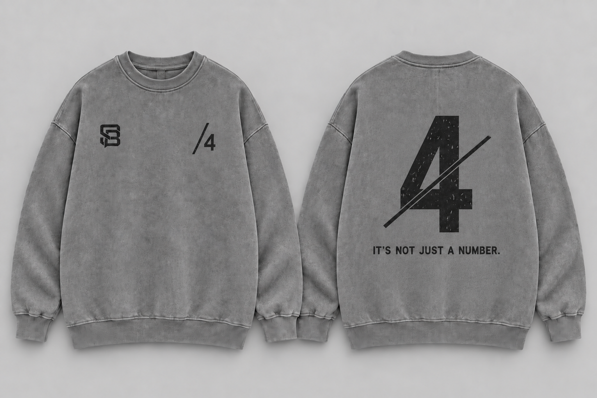 THE BACK LINE — Washed Oversized Crewneck