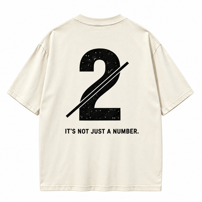 Not Just a Number #2 — Washed Oversized Tee