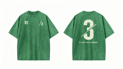 Not Just a Number #3 — Washed Oversized Tee