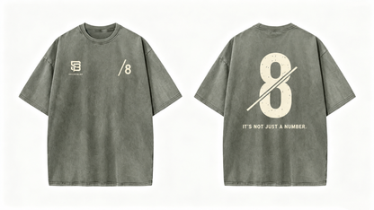 Not Just a Number #8 — Washed Oversized Tee