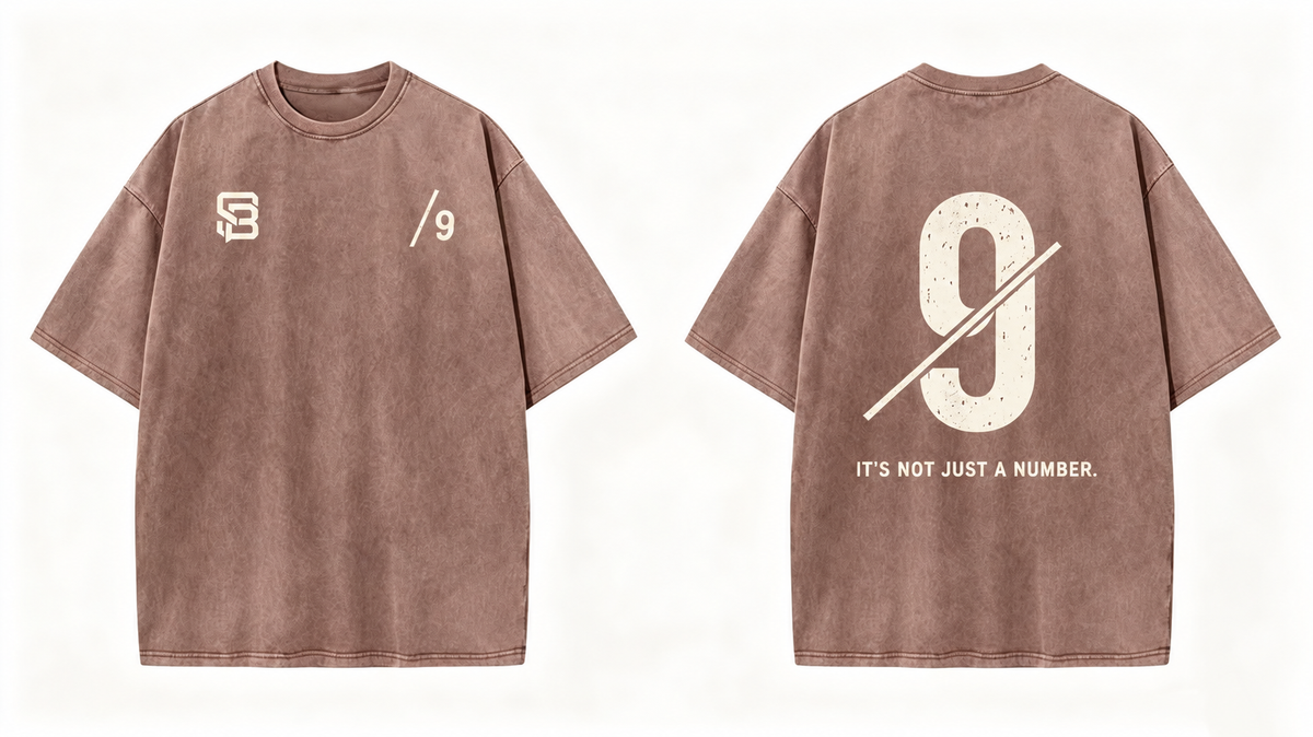 Not Just a Number #9 — Washed Oversized Tee