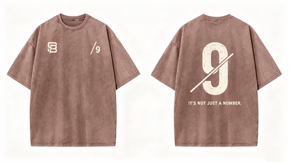 Not Just a Number #9 — Washed Oversized Tee