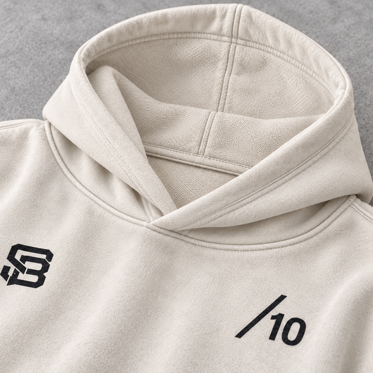 NOT JUST A NUMBER 10 — Washed Oversized Hoodie