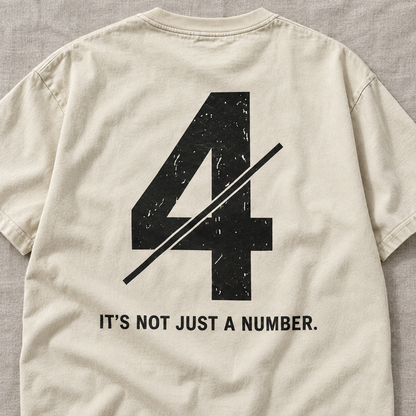 Not Just a Number #4 — Washed Oversized Tee
