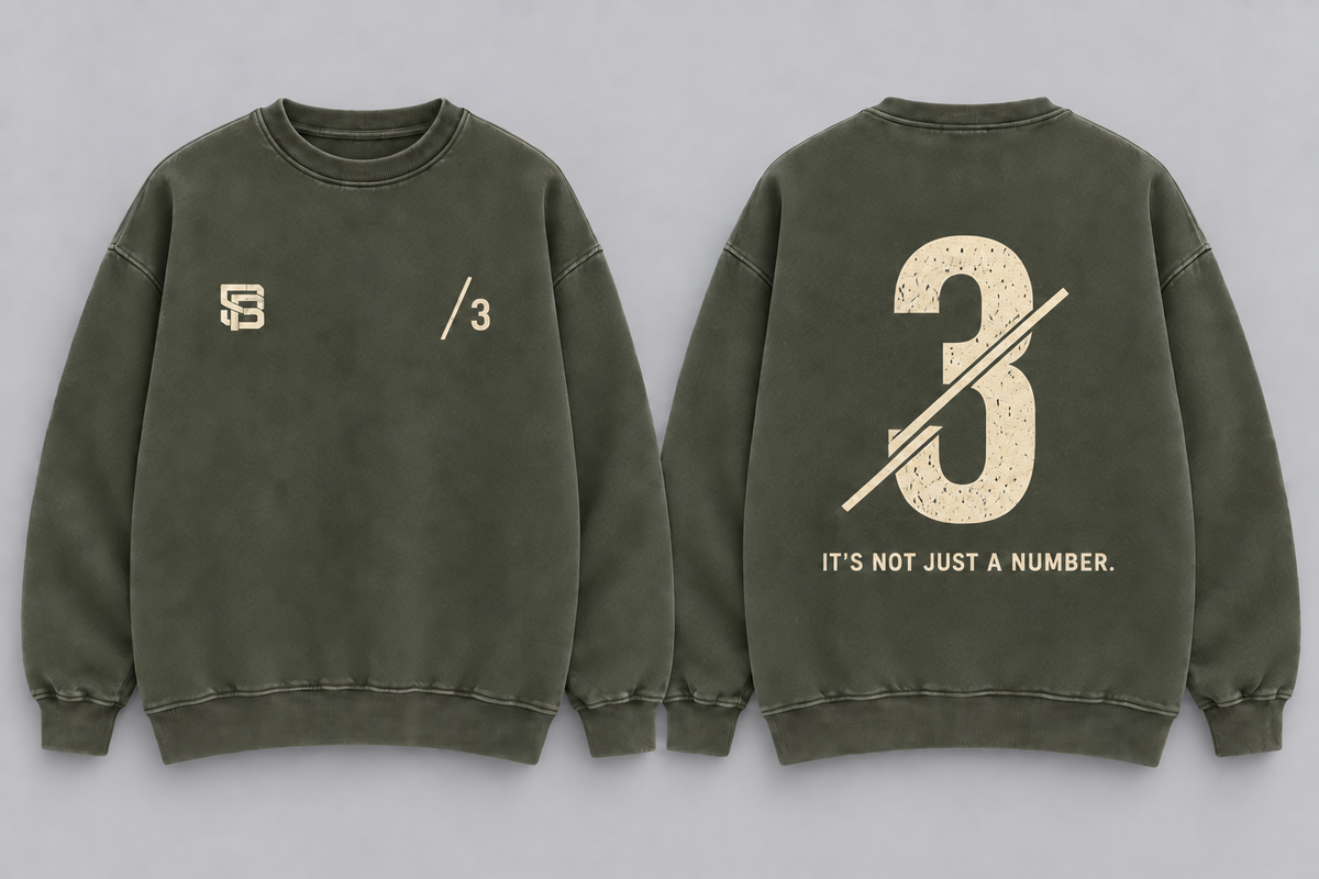LEFT TO LEAD — Washed Oversized Crewneck