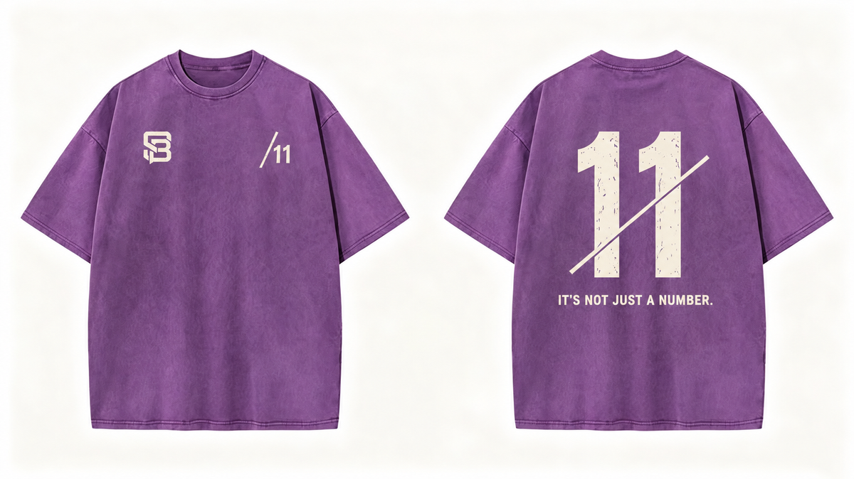 Not Just a Number #11 — Washed Oversized Tee