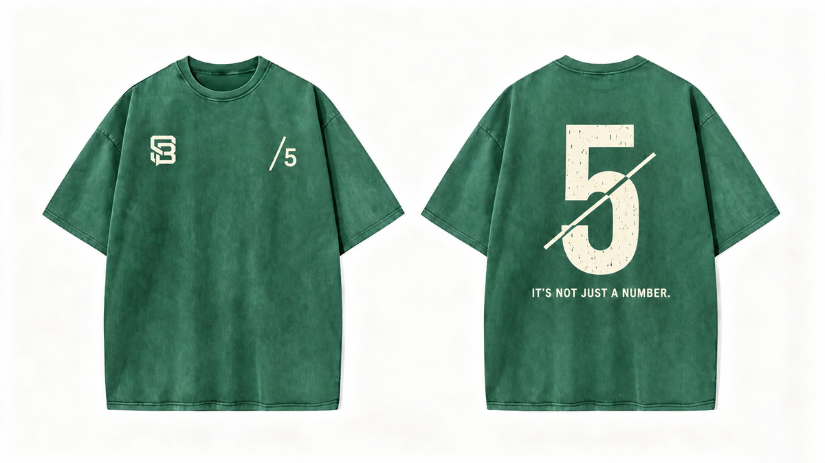 Not Just a Number #5 — Washed Oversized Tee
