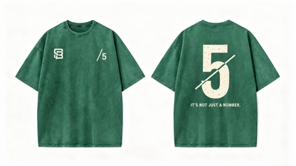 Not Just a Number #5 — Washed Oversized Tee