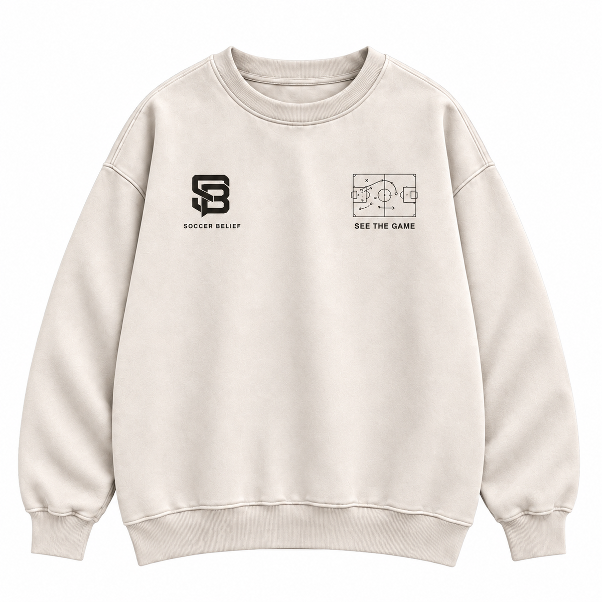 SEE THE GAME — Washed Oversized Crewneck