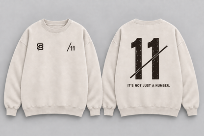 WIDE THREAT — Washed Oversized Crewneck