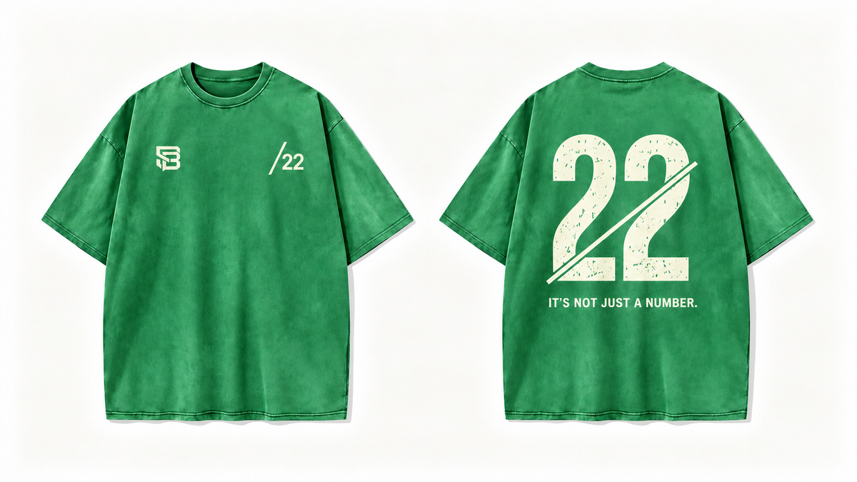 Not Just a Number #22 — Washed Oversized Tee