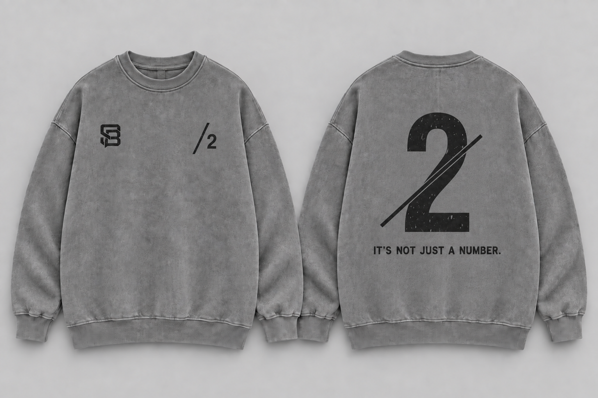 RIGHT HAND — Washed Oversized Crewneck