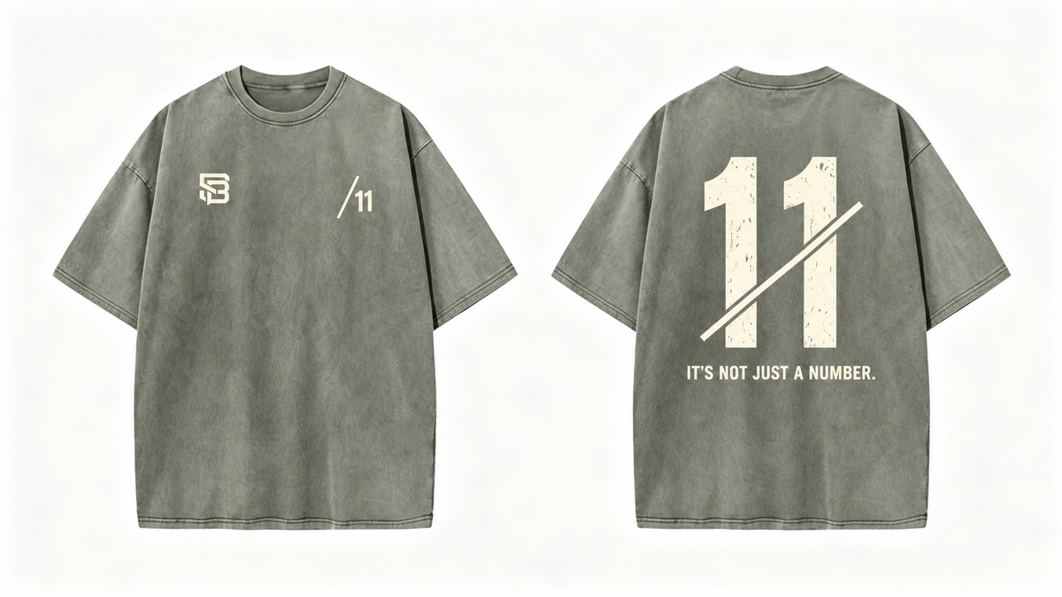 Not Just a Number #11 — Washed Oversized Tee
