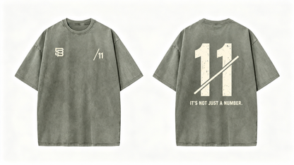 Not Just a Number #11 — Washed Oversized Tee
