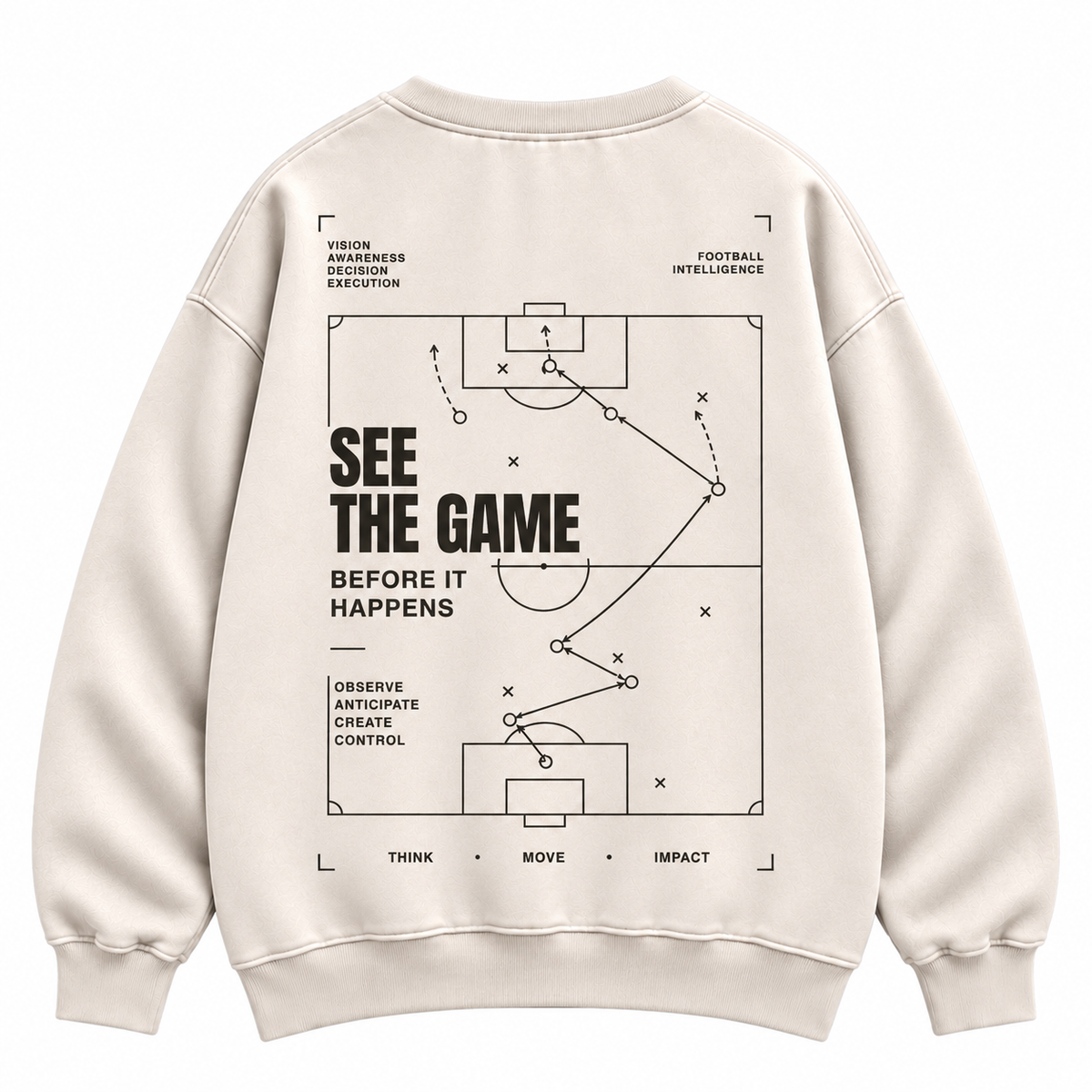 SEE THE GAME — Washed Oversized Crewneck