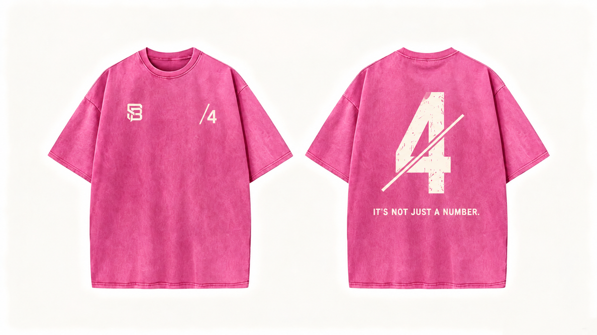 Not Just a Number #4 — Washed Oversized Tee