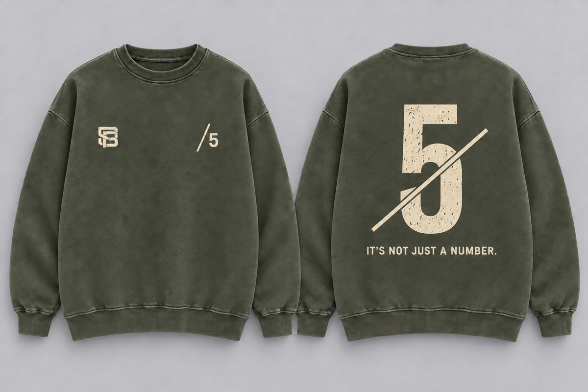 HOLD THE LINE — Washed Oversized Crewneck