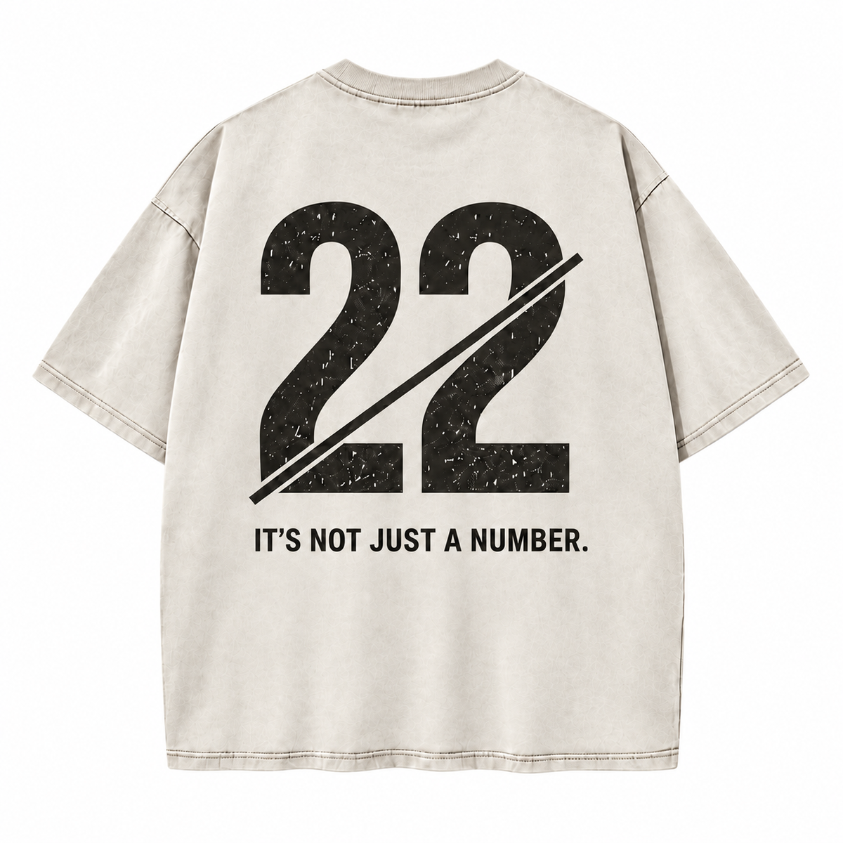 Not Just a Number #22 — Washed Oversized Tee