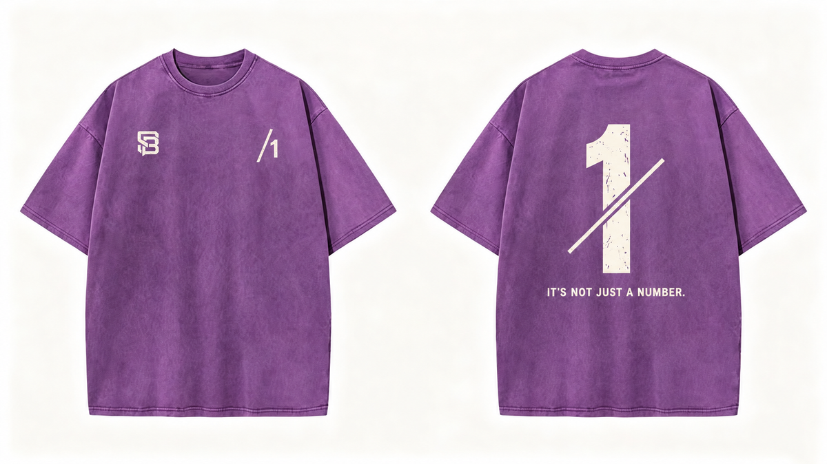 Not Just a Number #1 — Washed Oversized Tee