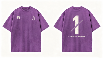 Not Just a Number #1 — Washed Oversized Tee