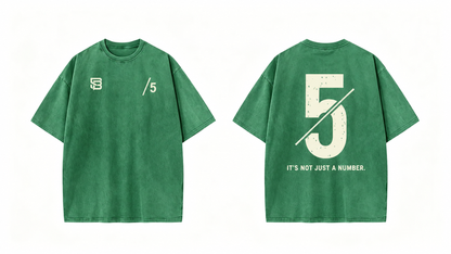 Not Just a Number #5 — Washed Oversized Tee