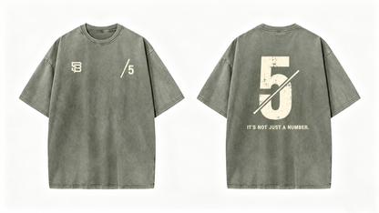 Not Just a Number #5 — Washed Oversized Tee