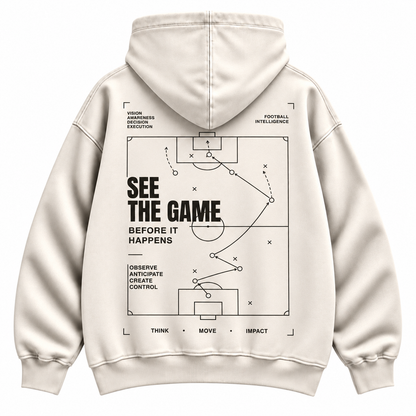 See The Game Before It Happens Washed Oversized Hoodie