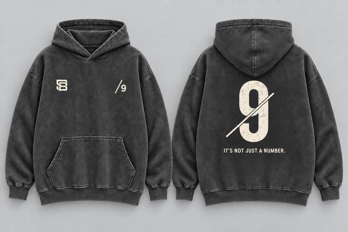 THE FINISHER — Washed Oversized Hoodie