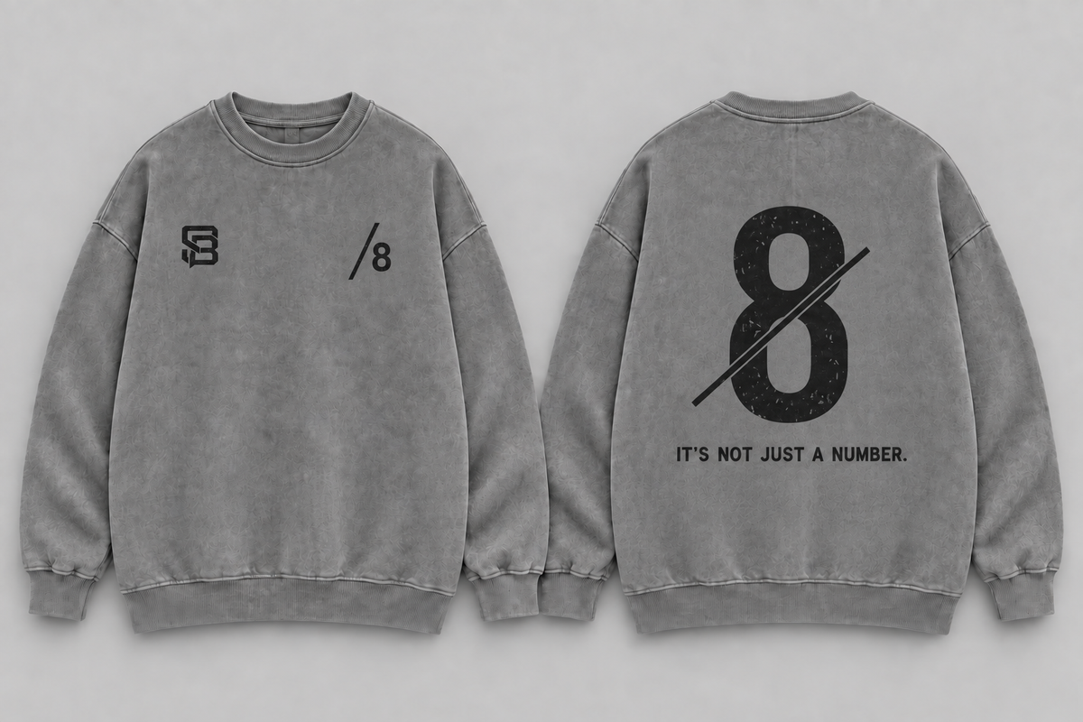 CONTROL THE GAME — Washed Oversized Crewneck