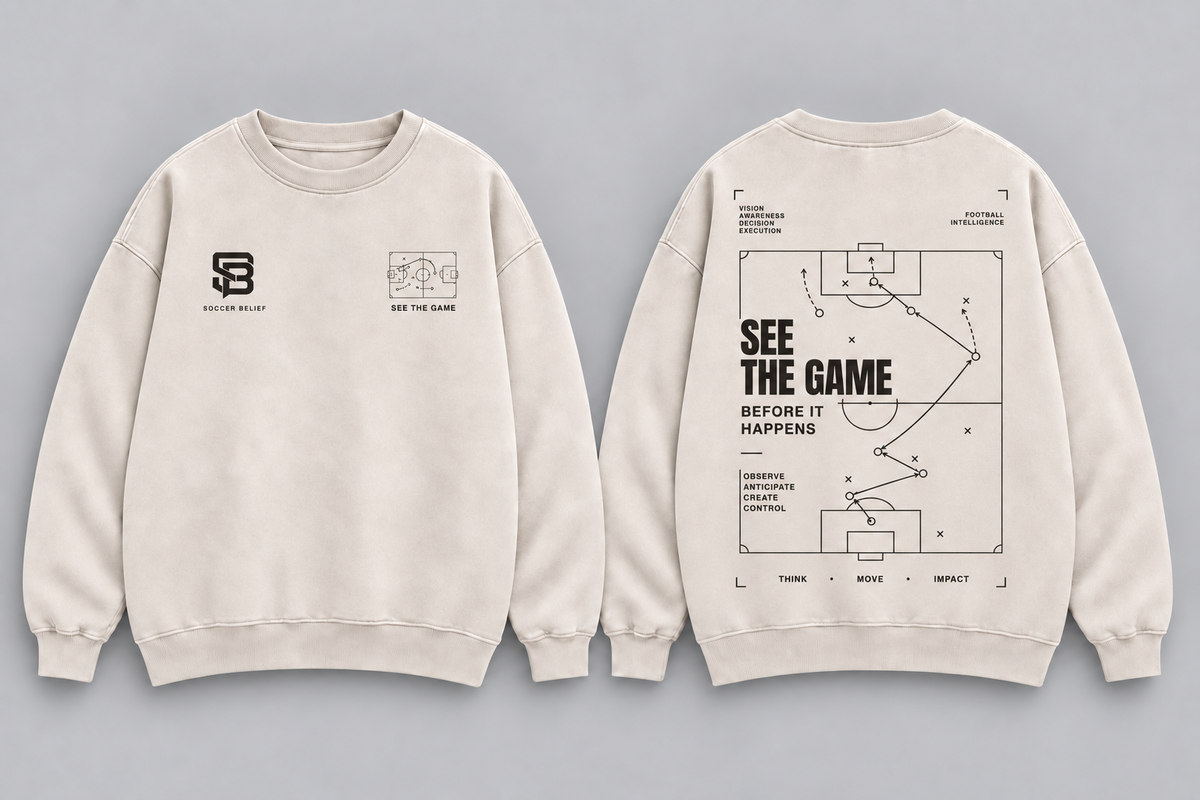 SEE THE GAME — Washed Oversized Crewneck