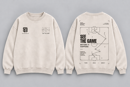 SEE THE GAME — Washed Oversized Crewneck