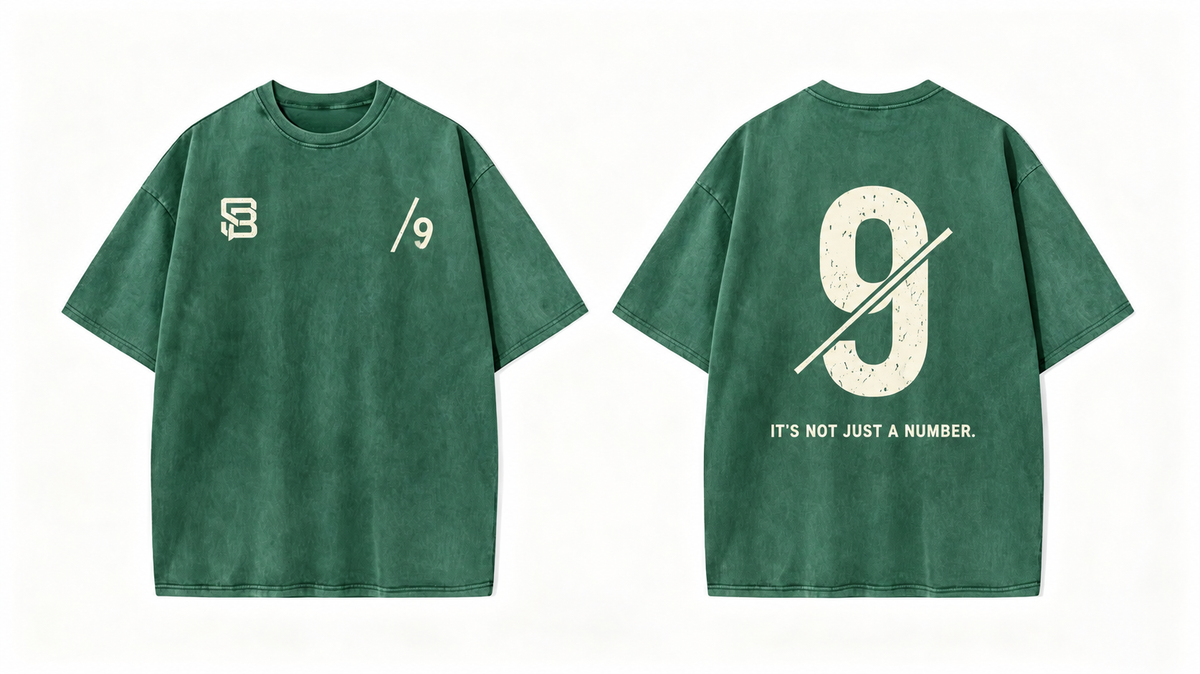 Not Just a Number #9 — Washed Oversized Tee