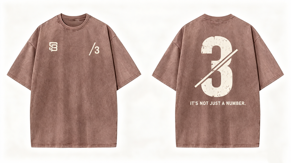 Not Just a Number #3 — Washed Oversized Tee