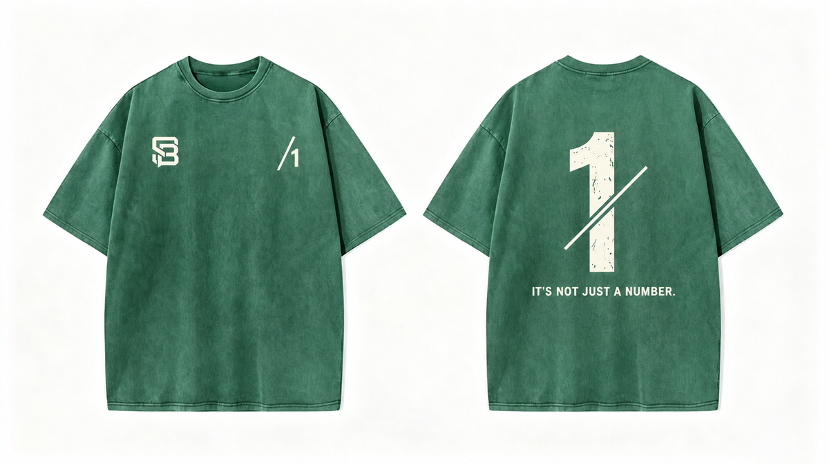 Not Just a Number #1 — Washed Oversized Tee