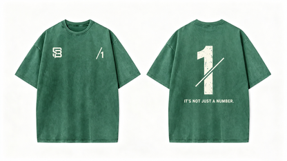 Not Just a Number #1 — Washed Oversized Tee