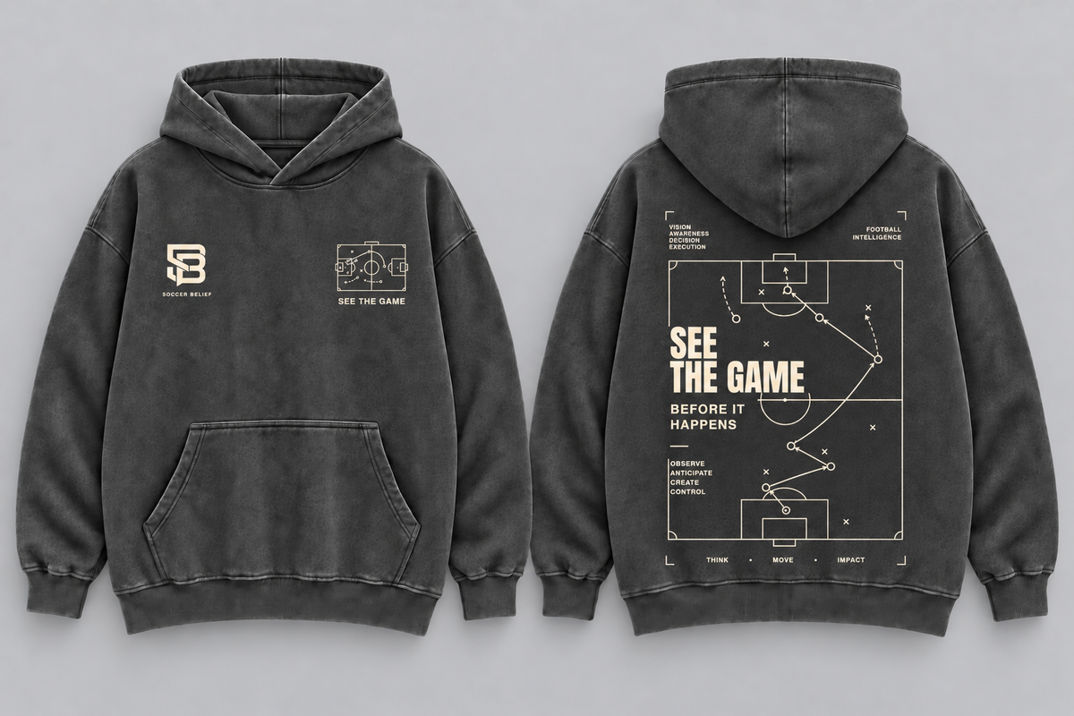 See The Game Before It Happens Washed Oversized Hoodie